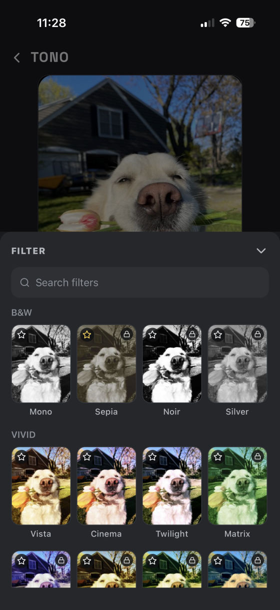 More filter moods
